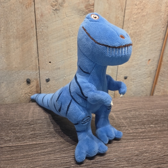 Dinosaur T Rex Toy Plush Dinosaur Animal Stuffed Toy Blue 10" Toys Kids Baby - Picture 1 of 5
